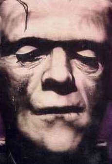 Boris Karloff - Frankenstein's Monster original airbrush artwork