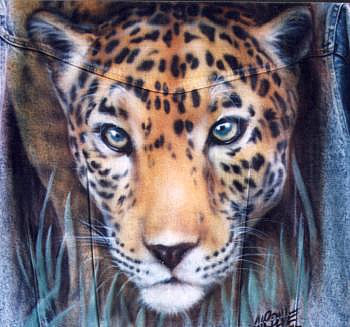 Cheetah on Denim
