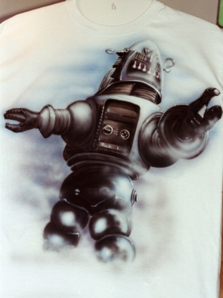Robby the Robot  on cotton Tee