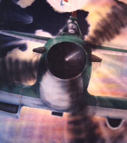 Spitfire painted on Cotton tee