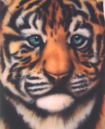 tiger cub  on cotton Tee