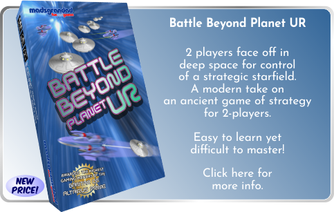 Battle Beyond Planet Ur tabletop strategy game for 2 players 